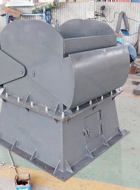 矿用腭式闸门物料闸口电液推杆控制齿轮联动闭合ESZM扇形腭式闸门