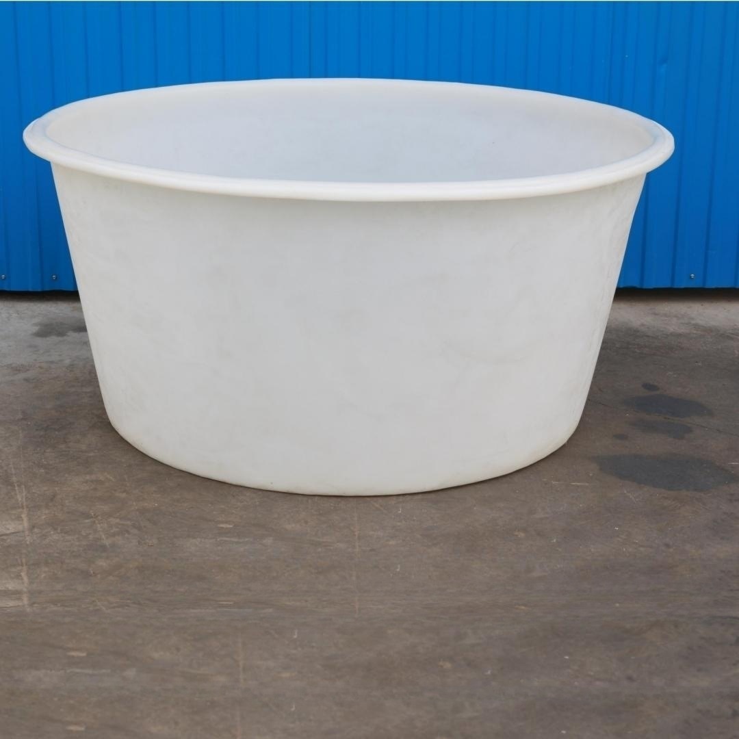 滚塑加厚1000L腌菜圆桶 1吨养殖大敞口塑料罐 白色咸菜腌制储存桶