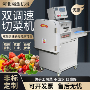 厂家定制60型80型全自动切菜机商用小型不锈钢蔬菜切丁切丝切段机
