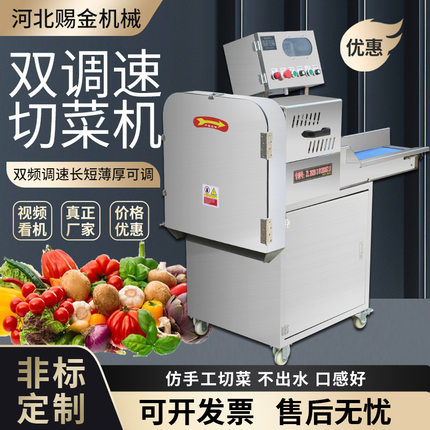 厂家定制60型80型全自动切菜机商用小型不锈钢蔬菜切丁切丝切段机