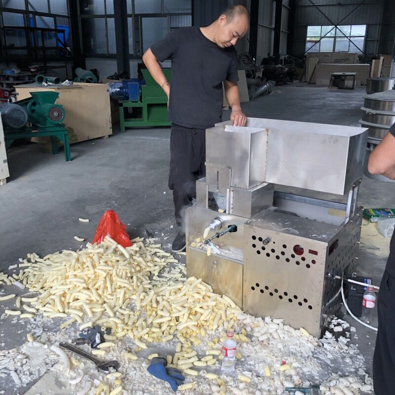 玉米棍焦米棍膨化机流动性摆摊康乐果机柴油爆米花机