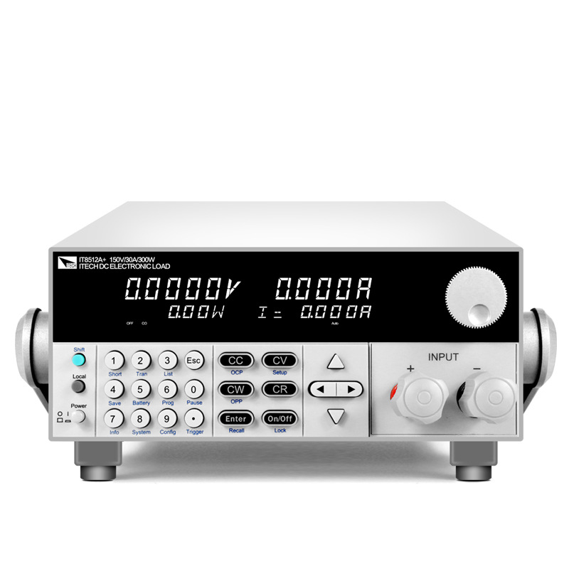 艾德克斯负载仪150V/30A/300W可编程直流电子负载IT8512A+