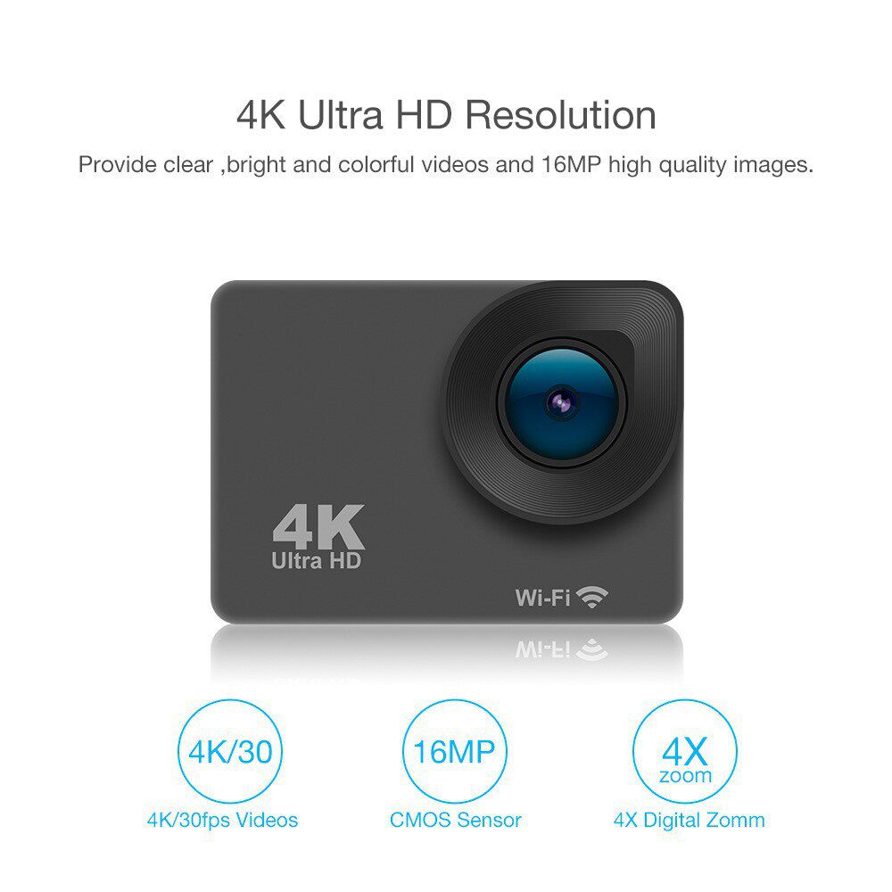 触摸户外防水运动相机4K60FPS运动摄像机EIS防抖遥控数码摄像机