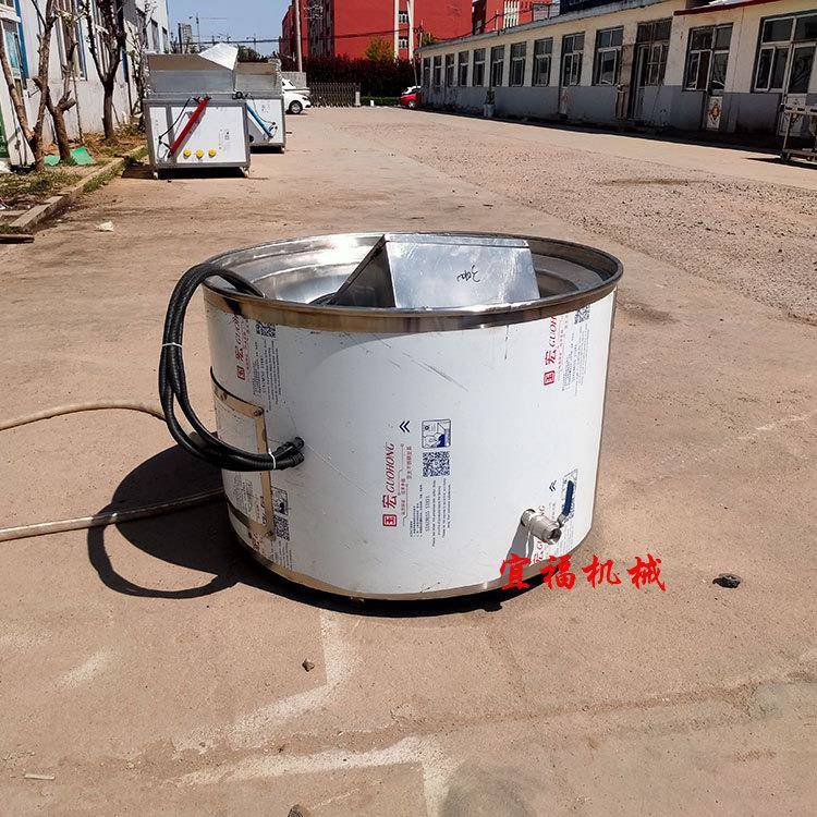 江苏圆形炸皮锅 电加热带沿炸皮肚锅 宜福猪肉皮油炸锅厂家