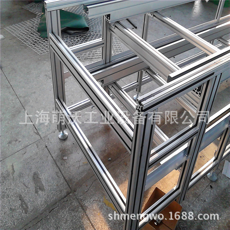 铝设备框架上海铝型材制作流水线设备框架 机械设备铝制品围栏护