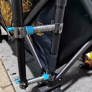 伯义梦者800度战车通用钓椅伞架铝镁合金钓鱼车伞架 战车伞架一对