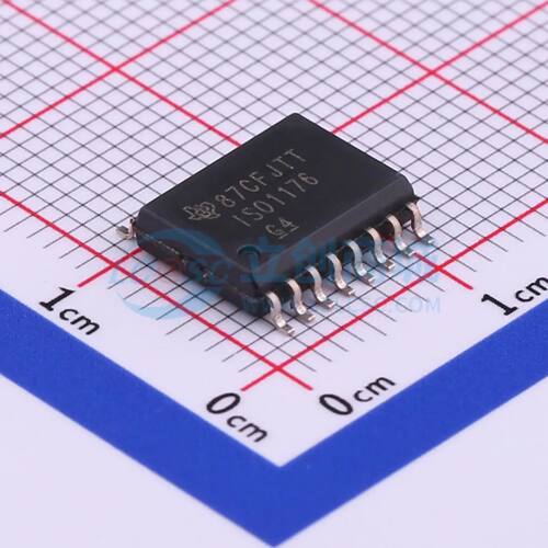 隔离式RS485/422收发器 ISO1176DWR SOIC-16-300mil 原装
