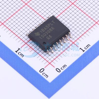 隔离式RS485/422收发器 ISO3086DW SOIC-16-300mil 原装