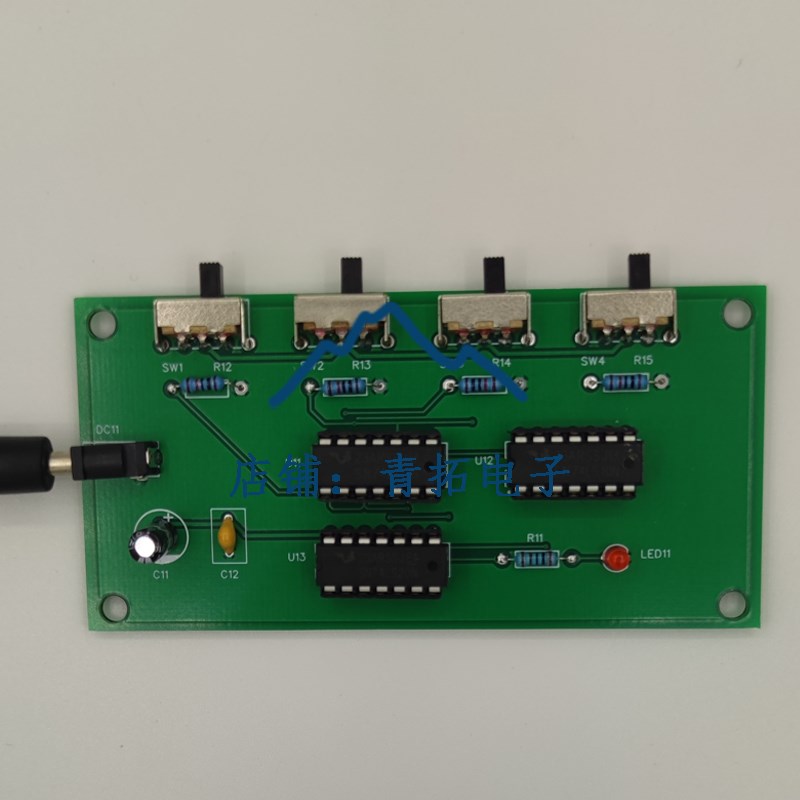 表决器门电路四人裁判p器与非门数字电路三人以上同意表决结果通