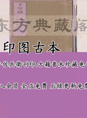 手印图全古籍PDF电子版手印图藤井佐兵衛刊印电子版资料扫描版