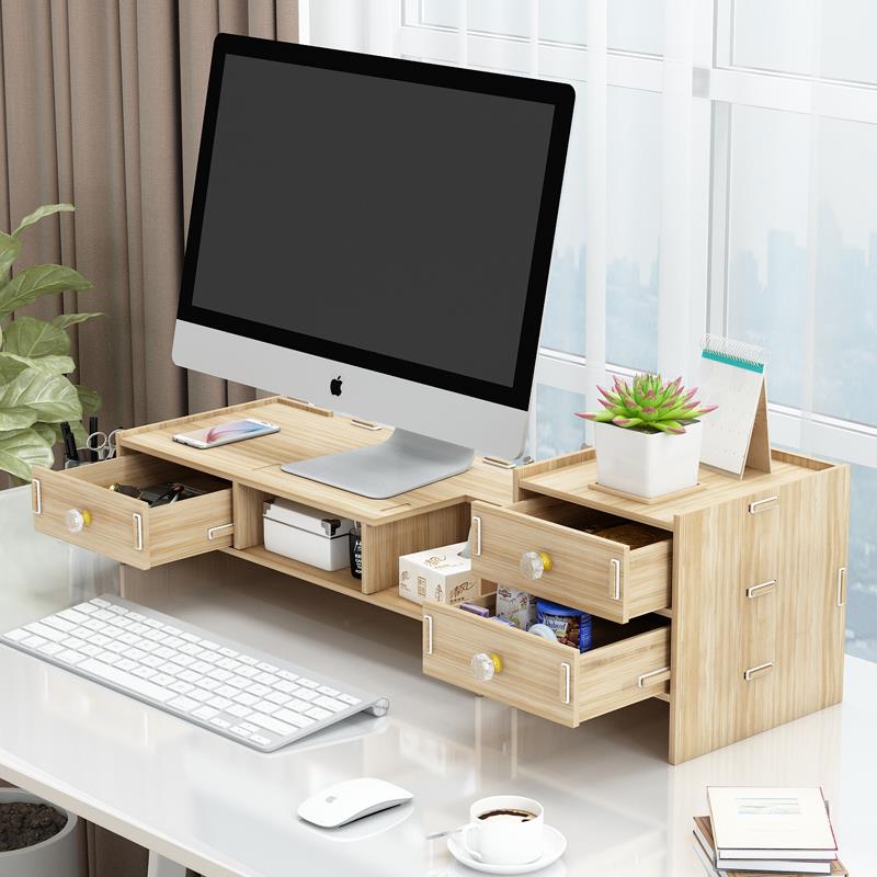 笔记本电脑桌面电脑显示器屏幕高架抬高颈部保护电脑机架桌面存储