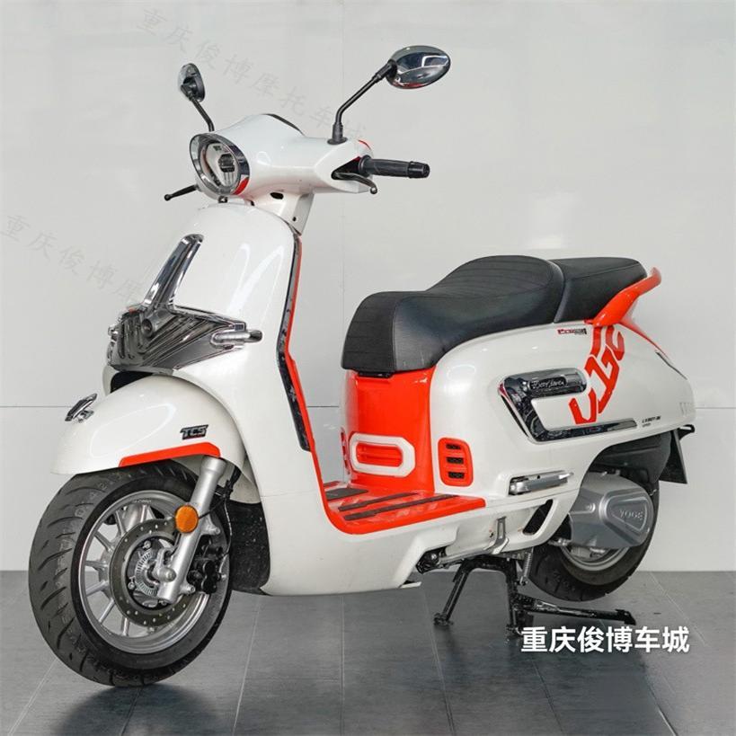 隆鑫无极贝多芬SR150C复古踏板摩托车平踏板代办助力车可上牌