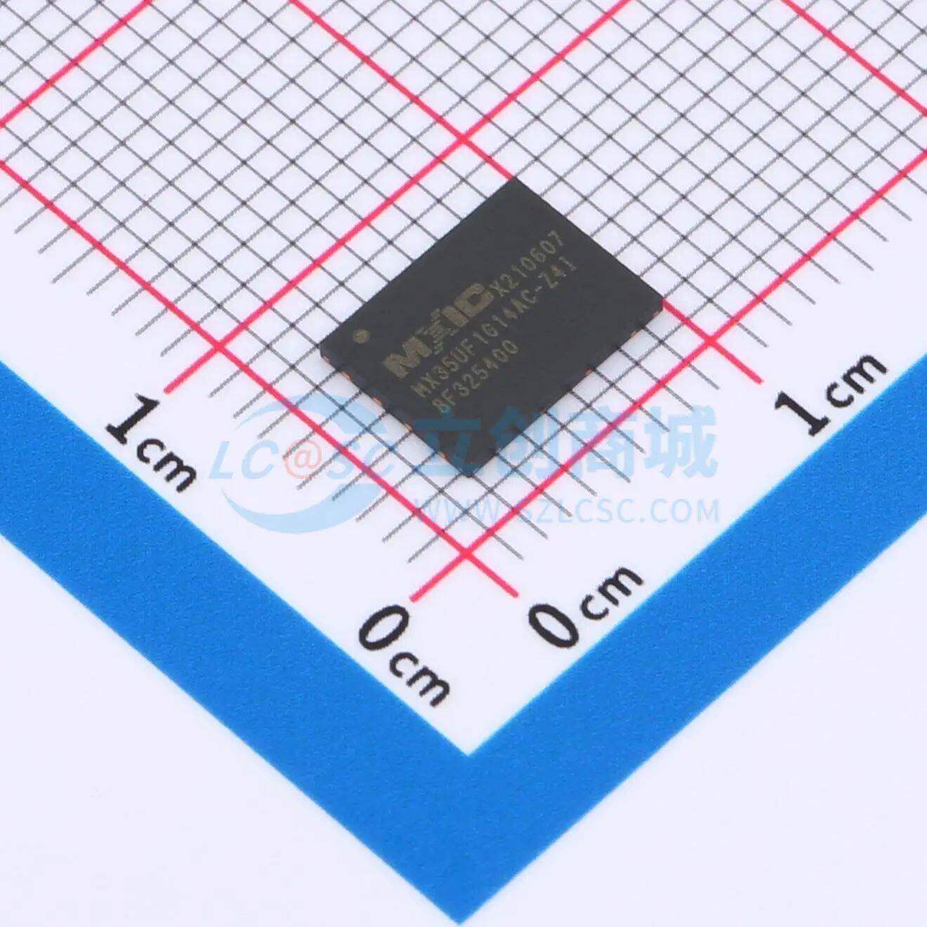 MX35UF1G14AC-Z4I WSON-8(6x8) 1Gbit 104MHz NAND FLASH - 实物图