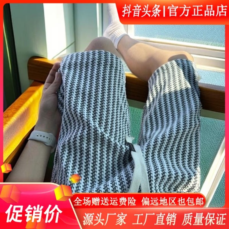 师凯服饰2026夏季新款条纹男休闲短裤潮牌宽松冰丝运动五分休闲裤