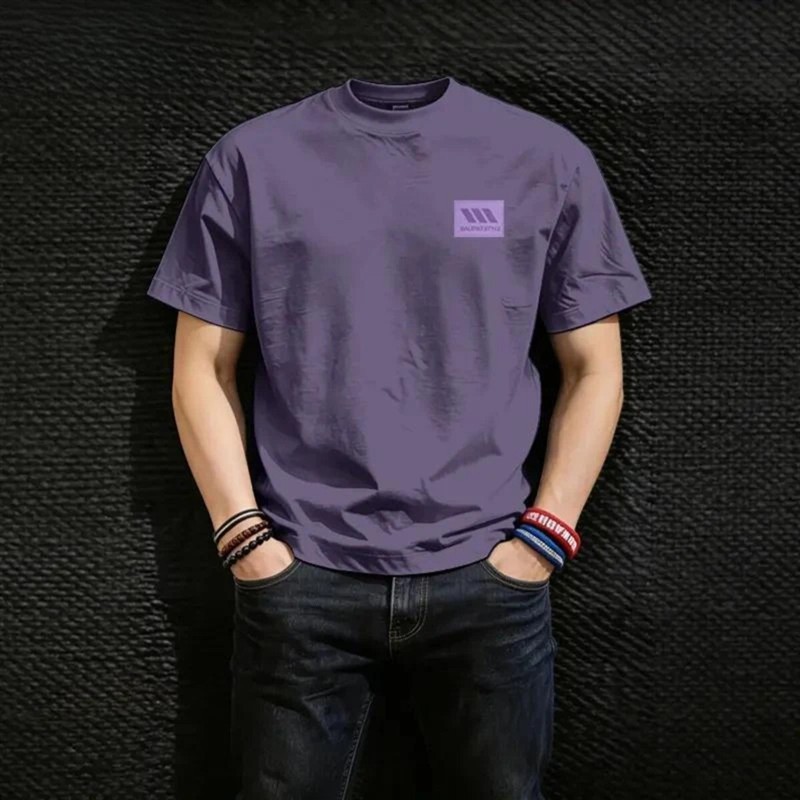 可唯轻奢服饰22026夏季爆款潮牌t恤短袖男款网红高级感男装