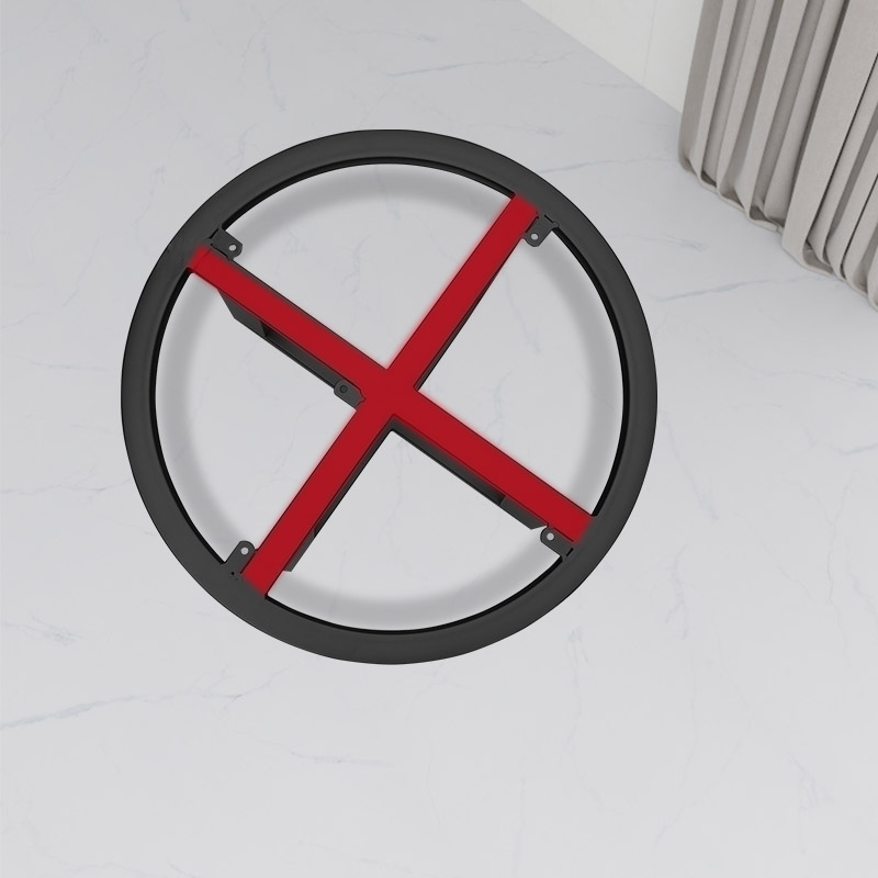 圆桌面支架圆形吧台底座金属餐台架桌脚餐桌大理石茶几台面架桌架