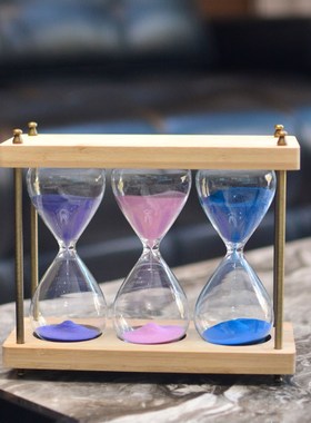 时间沙漏计时器儿童防摔学习30分钟半小时计时流沙漏斗摆件刻字