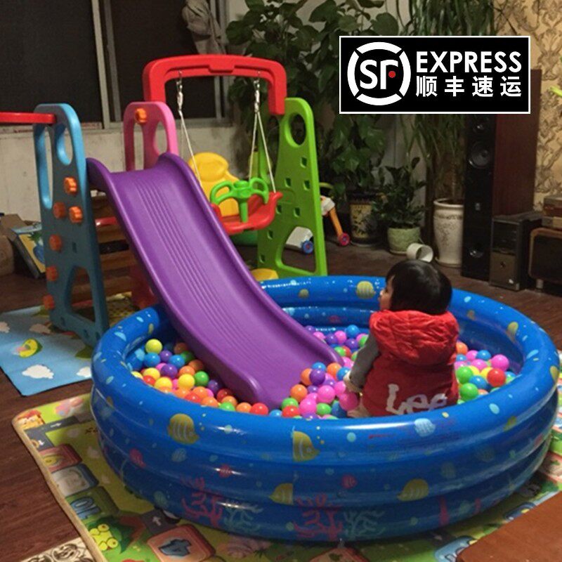 多功能室内外f儿童滑梯秋千组合加长滑梯家用地摊幼儿玩具加厚加