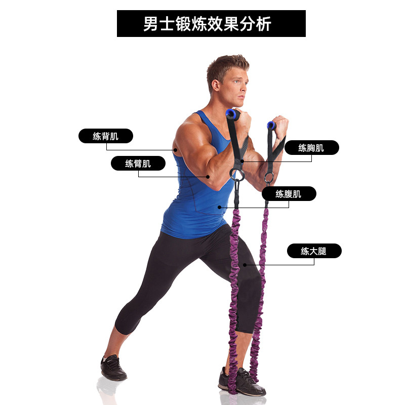 健身拉力绳力量训练男弹力绳胸肌训练健身器材家用弹力带女阻力带