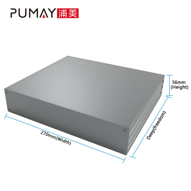 56高铝型材机箱仪表仪器铝型材壳B体电子元件铝盒DIY铝壳 铝外壳