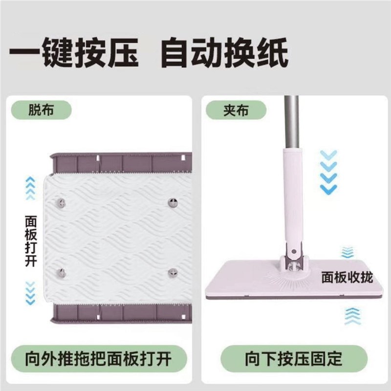 免手自动夹拖两布加大拖把加器长二次利见详情用家用懒洗人神大号
