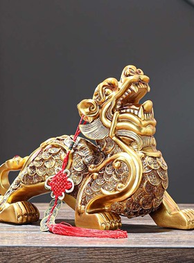 招财貔貅摆件一对客厅玄关店铺办公室装饰乔迁镇宅工艺品开业礼品