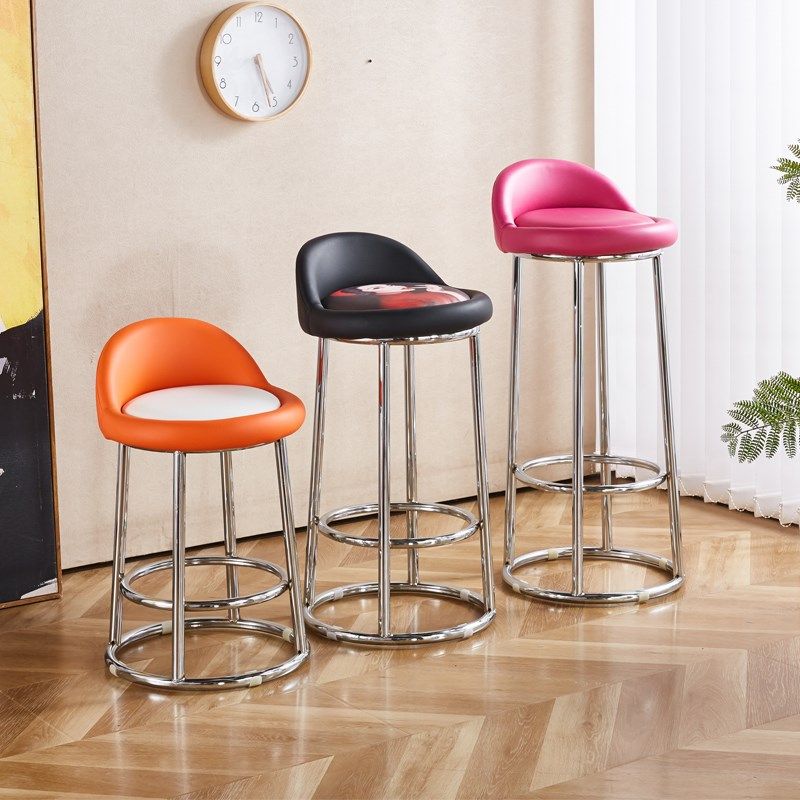 吧台高脚椅现代简约酒吧椅高凳子靠背高脚凳吧台凳铁艺圆凳吧凳,住宅家具,家用高脚椅,淘宝优惠券,粉丝福利购,淘宝优惠卷