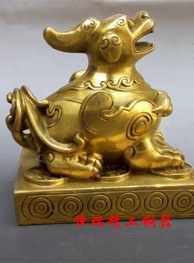 纯铜貔貅貔貅摆件-铜旺财貔貅-铜招财貔貅家居客厅工艺礼品摆件