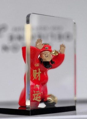 《撞财运》招财摆件客厅酒柜高档办公室玄关装饰品开业乔迁礼品