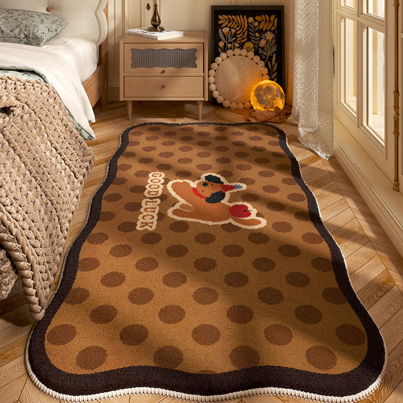 美拉德可爱地毯卧室床边地毯地垫卧室儿童房地毯女孩卧室中古风,居家布艺,地毯,淘宝优惠券,粉丝福利购,淘宝优惠卷