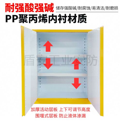 【加厚防爆】外钢内pp防爆柜耐腐蚀危化品储存柜GA双锁实验室工厂