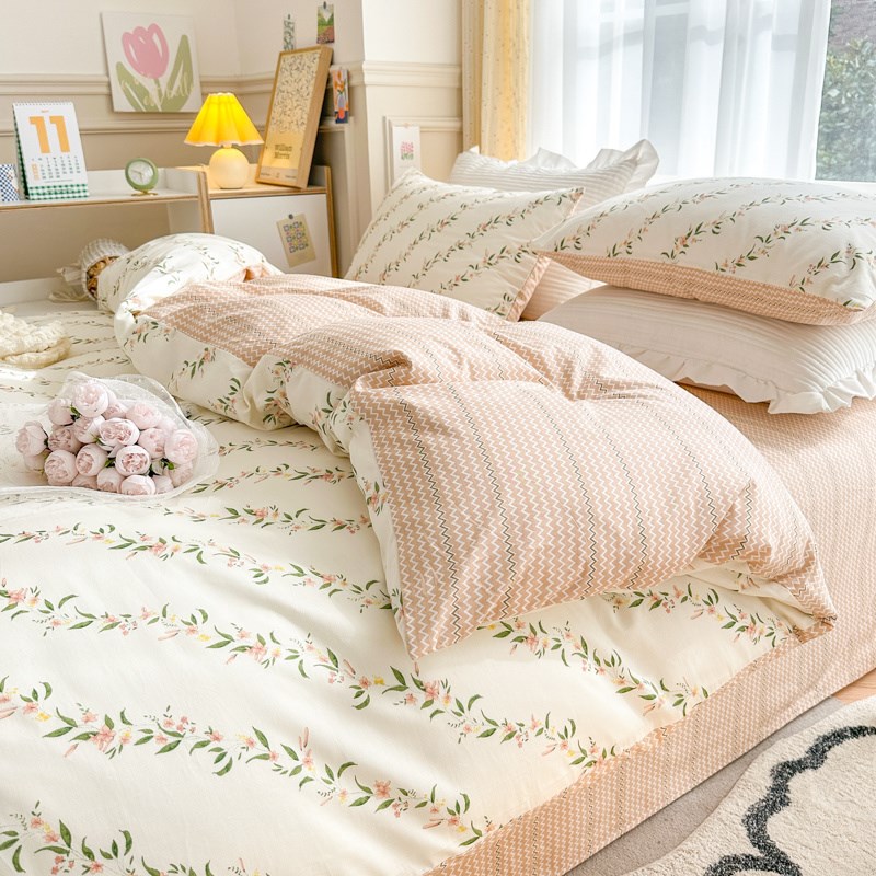 被套单件150x180x200x230x229全棉纯棉100春秋款被罩碎花单双人