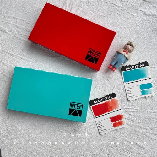 Neef高品质水彩颜料分装收纳盒水彩盒