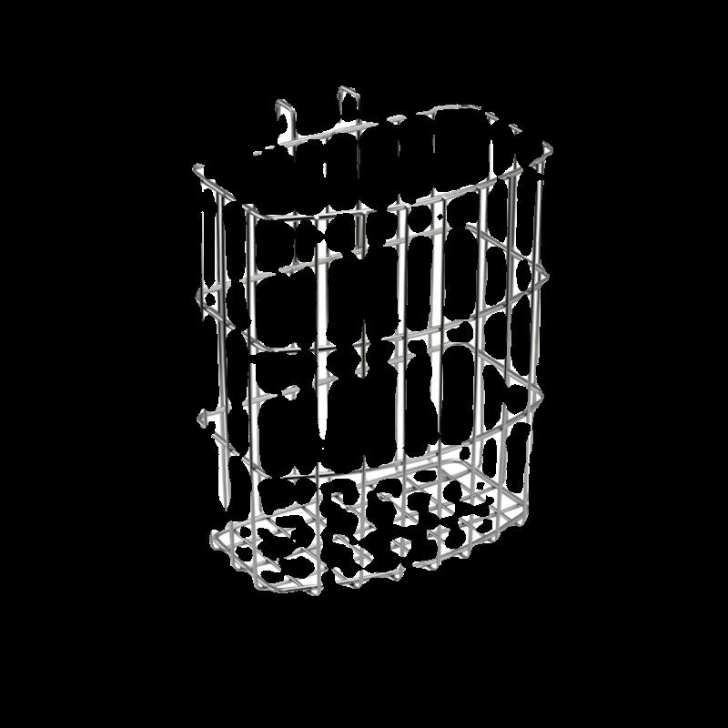 304不锈钢金属挂篮储物篮垃圾桶分类挂篮厨房浴室使用