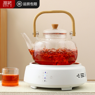 家用泡茶办公室小型花茶壶玻璃烧水茶壶蒸煮围炉 电陶炉煮茶器套装