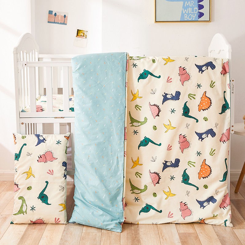 纯棉被套单件儿童120x110x140x150cm婴儿床宝宝卡通小被罩A类60支