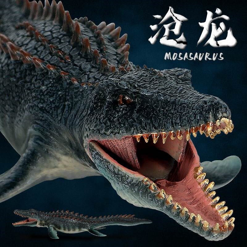 沧龙玩具仿真猎食版苍龙海王龙远古海洋巨N齿鲨恐龙模型儿童礼物