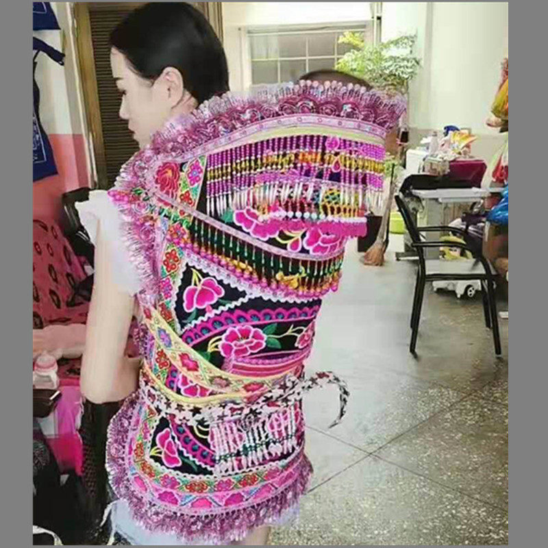 云南贵州传统老式k宝宝背带婴儿后背式背扇简易外出背袋背被四季