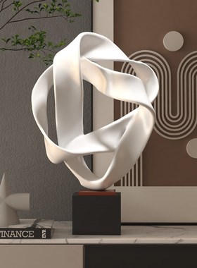 现代简约几何雕塑艺术抽象艺术品客厅摆件酒店样板房装饰品办公室