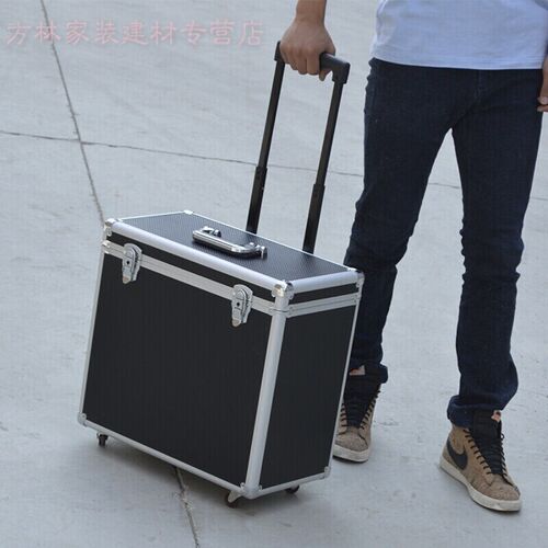 适用铝合金工f具箱拉杆箱运输箱拉杆收纳箱仪器箱五金维修工具箱