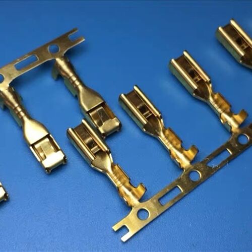 2.8插簧四方插连带插簧厚度0.25接线F子连绕端子本色连带6000/卷