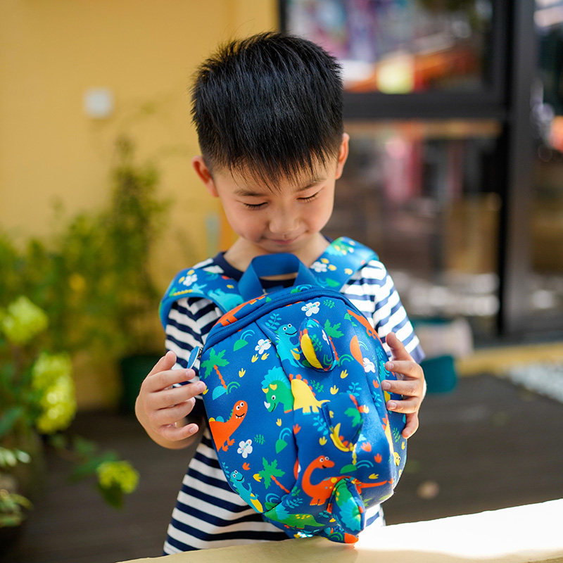 可爱婴幼儿园书包女男孩3岁5小班C宝宝儿童防走失背包帆布透气包