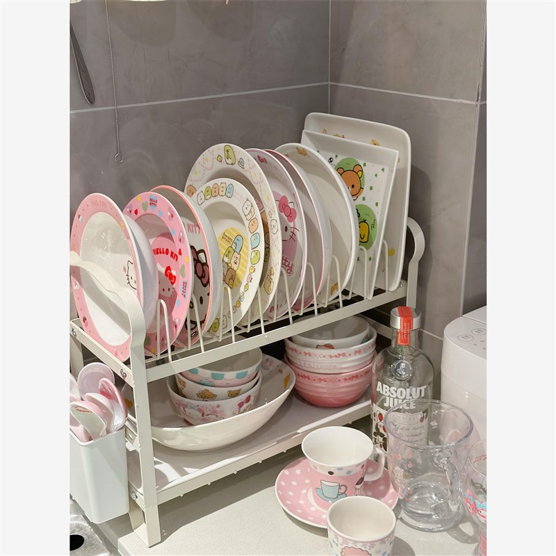 多巴胺碗架家用2024新款碗具沥水架厨房置物架筷子插刀砧板架碗架