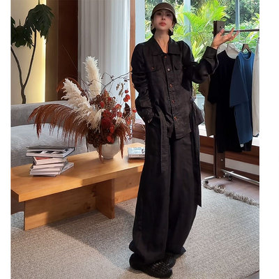 ZUOXIAOQI左小七【大佬麻料套装】早春春夏亚麻麻料休闲套装