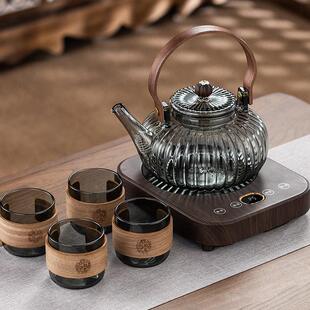 家用办公室小型多功能电陶炉煮茶器加厚玻璃烧水煮花茶壶 2024新款