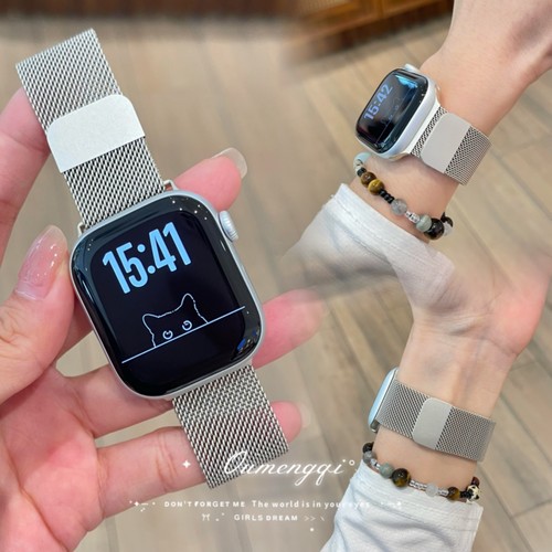 米兰尼斯金属磁吸苹果手表腕带