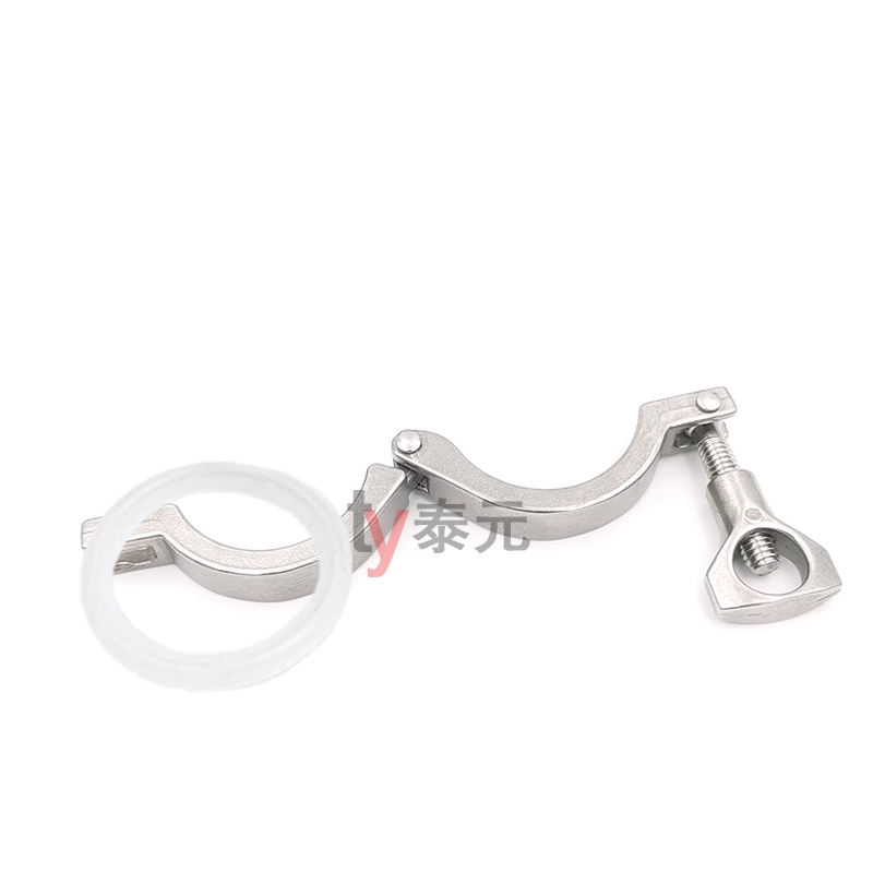 304不锈钢卫生l级快装卡箍硅胶垫片套装卡盘抱箍精铸卡扣接头管夹