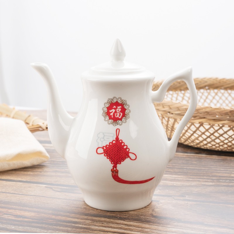 陶瓷油壶装油壶酱壶醋壶厨房家用骨瓷灌油O瓶半斤酒壶半斤油壶