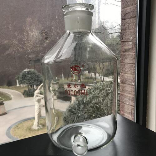 玻璃龙头瓶2500ml5L10L20L高硼硅透明蒸馏水瓶下口放水泡酒瓶蜀牛