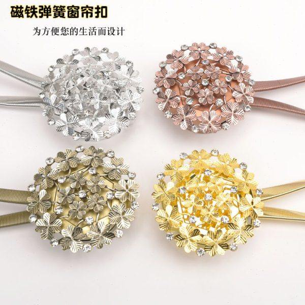 简约现代磁铁窗帘扣窗帘绑带绑绳北欧创意磁性免打孔窗帘绑绳系带,居家布艺,窗帘扣,淘宝优惠券,粉丝福利购,淘宝优惠卷